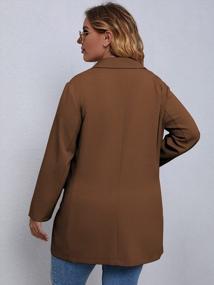 img 3 attached to Stylish And Professional: WDIRARA Women'S Plus Size Blazer For Work And Office Wear