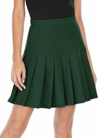 img 3 attached to Women'S High Waist Pleated Skirt For School And Tennis - Cute And Flowy Skater Skirt