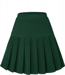 img 4 attached to Women'S High Waist Pleated Skirt For School And Tennis - Cute And Flowy Skater Skirt