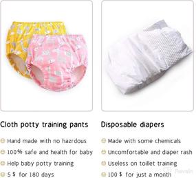 img 2 attached to 👧 Girls Potty Training Pants 2T, 3T, 4T - Toddler Training Underwear for Baby Girls (Pack of 4)