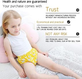 img 3 attached to 👧 Girls Potty Training Pants 2T, 3T, 4T - Toddler Training Underwear for Baby Girls (Pack of 4)