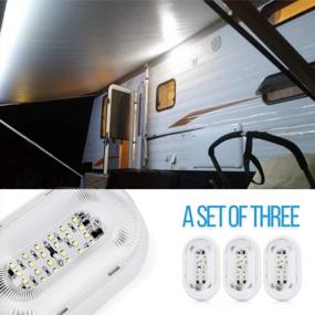 img 1 attached to Upgrade Your RV Lighting With SnowyFox 10-24V Porch Light: A 3-Pack LED Fixture For RVs, Trailers, Campers, And 5Th Wheels!