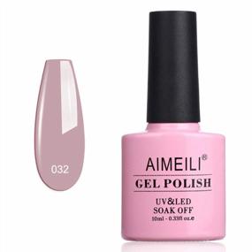 img 4 attached to AIMEILI Soak Off U V LED Nude Gel Nail Polish - Eur So Chic (032) 10Ml