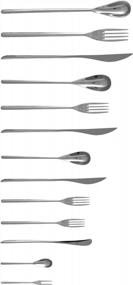 img 3 attached to Set Of 12 Fortessa Dragonfly 18/10 Stainless Steel Butter Knives, 7.1-Inch Flatware Set