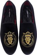 👞 elanroman vintage embroidered smoking loafers logo