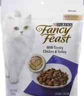 🐱 purina fancy feast gourmet dry cat food: savory chicken & turkey blend for cats логотип