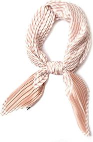 img 4 attached to Pleated Scarfs Women Bandana Headband Women's Accessories ~ Scarves & Wraps