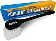 versatile long handled stiff scrub brush - ideal for tire, outdoor, boat, and carpet cleaning logo