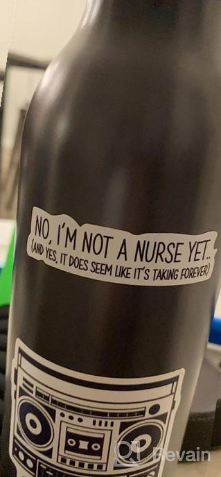 img 1 attached to 33-Piece Nurse Sticker Set For Water Bottles, Laptops - Perfect Gift For Nursing Students, Nurses & Healthcare Workers - Reusable Vinyl Decals With No Residue And Waterproof review by Shawn Hodges