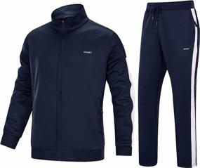 img 4 attached to MAGNIVIT Men'S Tracksuit 2 Piece Athletic Full Zip Jogging Running Suits Set