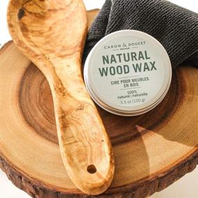 img 2 attached to Caron & Doucet - Natural Wood Conditioning Vegan Wax Finish - 🌿 100% Plant Based Orange Scented - Ideal for Natural Wood Furniture - 3.5oz