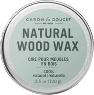 caron & doucet - natural wood conditioning vegan wax finish - 🌿 100% plant based orange scented - ideal for natural wood furniture - 3.5oz logo