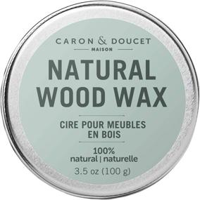 img 4 attached to Caron & Doucet - Natural Wood Conditioning Vegan Wax Finish - 🌿 100% Plant Based Orange Scented - Ideal for Natural Wood Furniture - 3.5oz