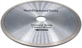 img 3 attached to 7-дюймовый непрерывный алмазный пильный диск - идеально подходит для резки твердых материалов!
