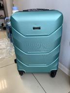 img 1 attached to Plastic suitcase Freedom on 4 wheels, Luggage, Medium M, 66L, Durable and lightweight ABS plastic review by Micha Zikowski ᠌