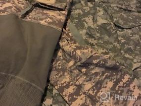 img 6 attached to Мужская тактическая армейская рубашка с длинным рукавом и молнией в камуфляжном стиле - облегающая футболка в стиле милитари от CARWORNIC