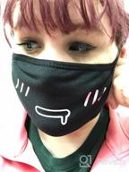 img 1 attached to 5 Pack Aniwon Kawaii Muffle Anti-Dust Cotton Mouth Mask Cute Kaomoji Face Mask For Anime Fans review by Daniel Haddo