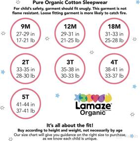 img 1 attached to Lamaze Organic Baby Girls' Stretchie: Comfy Footed One Piece Sleepwear with Zipper