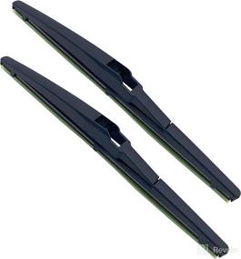 img 4 attached to 🧼 SIMPWIBLD Rear Wiper Blades - OEM Quality, 14" / 14A, Quick Fit OE/Style (Pack of 2)