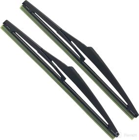 img 3 attached to 🧼 SIMPWIBLD Rear Wiper Blades - OEM Quality, 14" / 14A, Quick Fit OE/Style (Pack of 2)