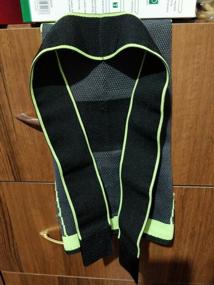 img 7 attached to Sports knee brace with fixing straps, color green, size XXL, set of 2 pcs.