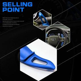 img 4 attached to Sdautous Paddle Shifter Extension Aluminum Steering Wheel Shift Paddle Shifter Extension Covers Compatible With 2018-2021 Camry