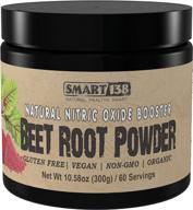 smart beets - 100% organic beet root powder, natural nitric oxide booster, pre-workout, freeze-dried, made in usa (300g) logo