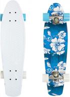 versatile 27-inch skateboard for all ages - beginner to pro level - trendy shortboard with changeable wheels logo