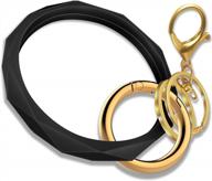 силиконовые браслеты-брелки на запястье - стильный круглый брелок-кольцо браслет-брелок для женщин и девочек от idakekiy логотип