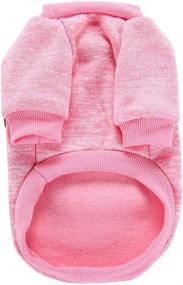 img 1 attached to 🐾 Bwealth Dog Clothes: Soft Pet Apparel with Thickening Fleece for Small and Medium Pets - Warm Winter Knitwear Sweater (L, Pink)