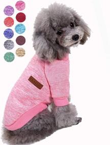 img 4 attached to 🐾 Bwealth Dog Clothes: Soft Pet Apparel with Thickening Fleece for Small and Medium Pets - Warm Winter Knitwear Sweater (L, Pink)