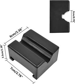 img 3 attached to 🔧 DEDC Universal Square Slotted Jack Stand Adapter with Rubber Pad: Frame Rail & Pinch Weld Protector