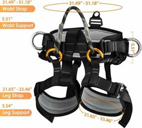 img 2 attached to HandAcc Thicken Professional Climbing Belts For Safe And Comfortable Outdoor Adventures