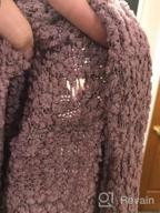 img 1 attached to MEROKEETY Soft Chunky Knit Long Sleeve Open Front Cardigan Coat For Women review by Tracey Horve
