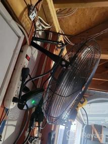 img 8 attached to AAIN AA010 20'' High Velocity Industrial Metal Floor Fan - 6000 CFM, 3 Speed Settings For Garage Shop.