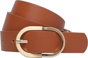 img 4 attached to Tanpie Women Beige Buckle Medium Women's Accessories ~ Belts