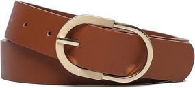 img 2 attached to Tanpie Women Beige Buckle Medium Women's Accessories ~ Belts