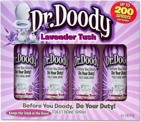 img 3 attached to 🚽 Спрей для туалета с ароматом лаванды Lavender Tush Dr.Doody - 4 штуки (1.85 унции) в подарочной коробке