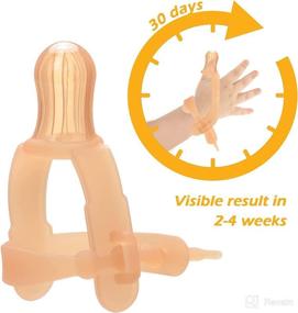 img 2 attached to 👍 Effective Thumb Sucking Solution for Kids - Adjustable Thumb Guard for 0-3 Year Olds, Silicone Treatment Kit for 3-36 Months - Maximum Wrist Size: 1.95”-1.5” Wide