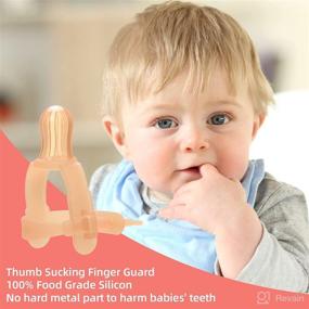 img 3 attached to 👍 Effective Thumb Sucking Solution for Kids - Adjustable Thumb Guard for 0-3 Year Olds, Silicone Treatment Kit for 3-36 Months - Maximum Wrist Size: 1.95”-1.5” Wide