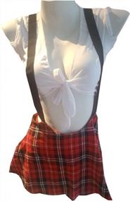 img 2 attached to Sexy Schoolgirl Cosplay Costume Set For Roleplay: Uniform Top, Mini Skirt, And Shrug Lingerie For Women