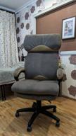 img 1 attached to Office chair TetChair DUKE, flock / fabric, brown / bronze, 6/TW-21 review by Jnis Dvids Tts ᠌