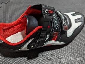 img 6 attached to Bucklos Men'S Cycling Shoes: A Perfect Pair For Peloton, Spinning And Outdoor Biking With SPD Look Delta Lock Compatibility