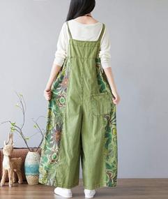 img 1 attached to YESNO P91 Women's Denim Strap Rompers: Casual Bib Pants with Distressed Embroidery, Boyfriend Style
