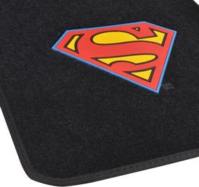 img 1 attached to 🚗 Enhance Your Ride with Warner Brothers DC Comics Classic Superman Auto Carpet Floor Mats – Universal Fit 4PC Set for Car Truck Van SUV