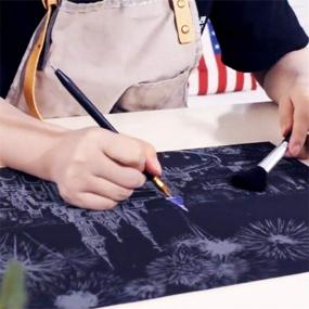 img 1 attached to DIY Scratch Rainbow Painting Paper Art Craft - 16 "X 11,2" для взрослых и детей | INewbetter IB190-Art-Tokoyo