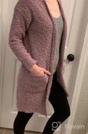 img 1 attached to Stay Warm In Style With TECREW Women'S Fuzzy Popcorn Cardigan Sweater review by Michael Ramu