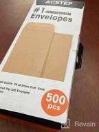 img 1 attached to 500 Pack Acko #1 Coin And Small Parts Envelopes - 2-1/4 X 3-1/2 Brown Kraft Envelopes With Gummed Flap For Home, Office, And Garden Use review by Sean Julian