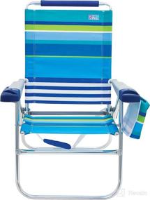 img 3 attached to 🏖️ Relax in Comfort: Rio Beach 17" Extended Height 4 Position Folding Beach Chair