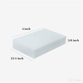 img 2 attached to 🧽 60-Pack Extra Thick and Long Lasting Melamine Cleaning Sponges - Multi-Surface Power Scrubber Foam Pads in Bulk - Bath, Tile, Floor, Wall, and Baseboard Cleaner